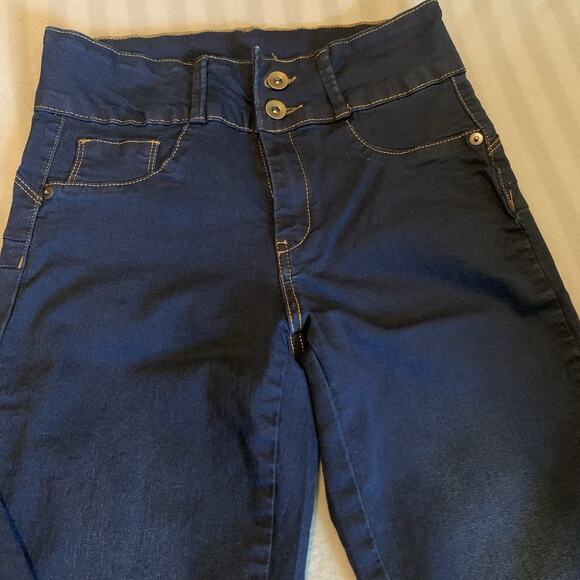 My Size Brand Dark Wash Jeggings One Size 2-12 Comfy Stretchy - Picture 3 of 8